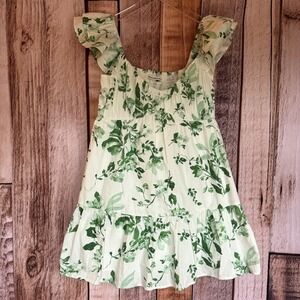 Abercrombie‎ & Fitch Dress Floral Smocked Tiered Cottagecore Summer Medium NWT